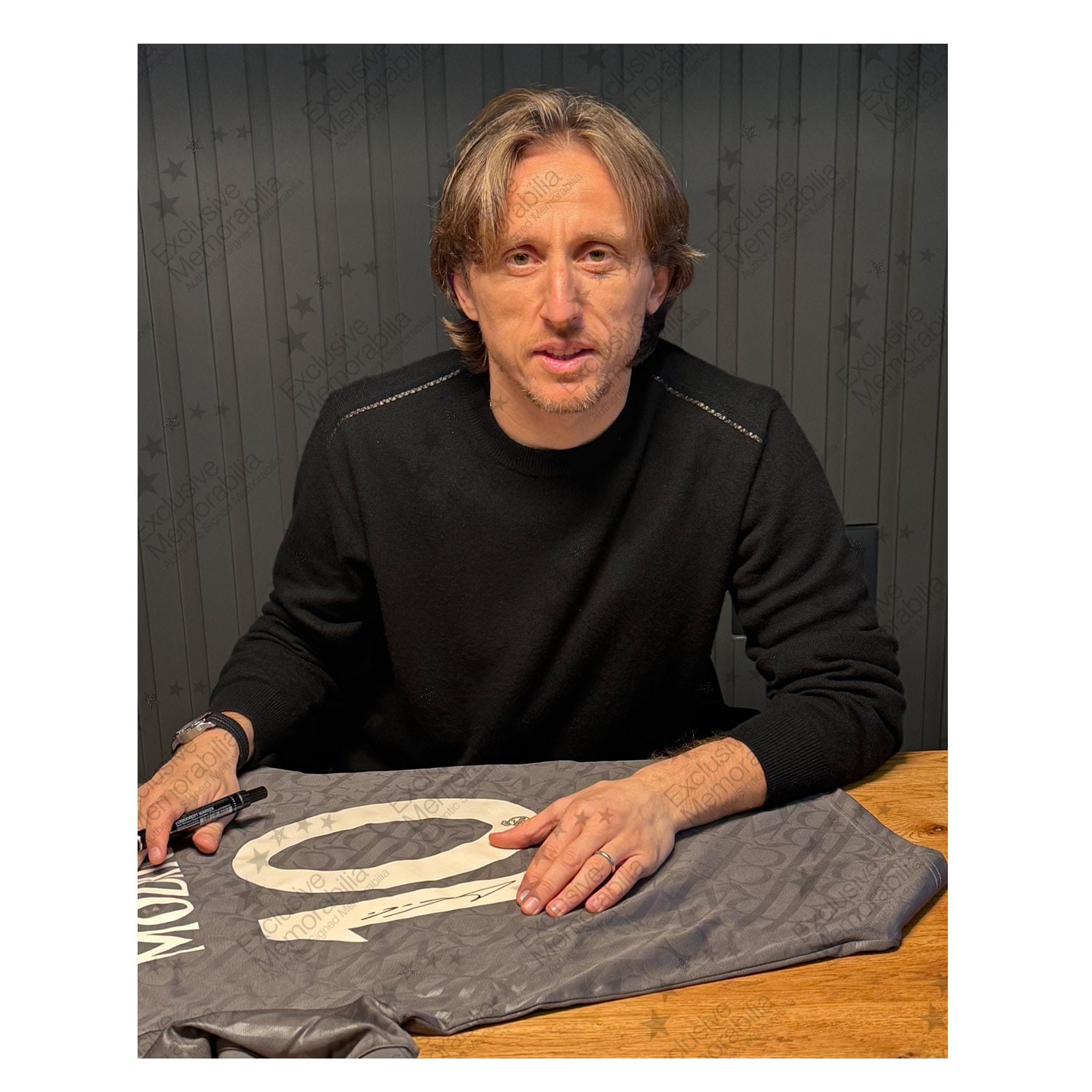 Luka Modric Signed Real Madrid 24-25 Third Football Shirt. Standard Frame