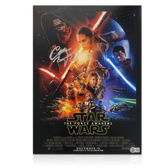 Adam Driver Signed Star Wars Poster: The Force Awakens