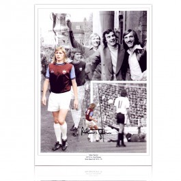 Alan Taylor Signed West Ham United Photograph: 1975 FA Cup Hero