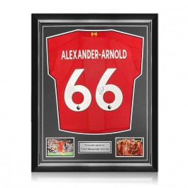  Trent Alexander-Arnold Signed Liverpool 2019-20 Football Shirt. Superior Frame