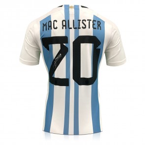 Alexis Mac Allister Signed Argentina 2022-23 Football Shirt