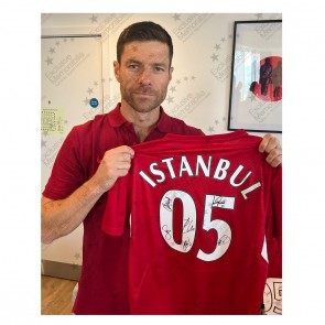 Liverpool 2005 Istanbul Multi Signed Football Shirt (Back)