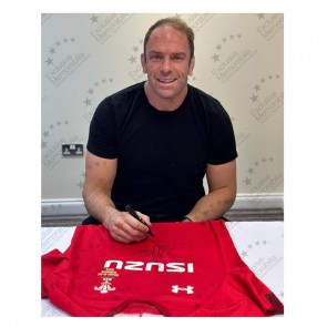 Alun Wyn Jones Signed 2019 Wales Rugby Shirt. Superior Frame