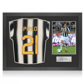 Andrea Pirlo Signed Juventus 2011-12 Football Shirt. Icon Frame
