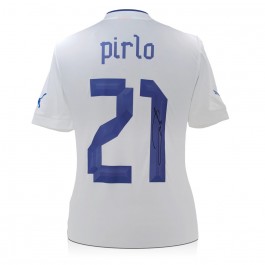 Andrea Pirlo Signed Italy 2012-13 Away Football Shirt 