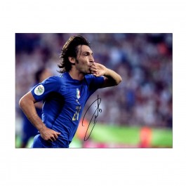 Andrea Pirlo Signed Italy Football Photo
