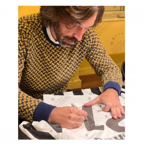 Andrea Pirlo Signed Juventus 2021-22 Football Shirt. Icon Frame