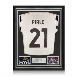 Andrea Pirlo Signed Juventus 2021-22 Football Shirt. Superior Frame