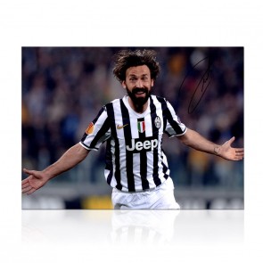 Andrea Pirlo Signed Juventus Football Photo