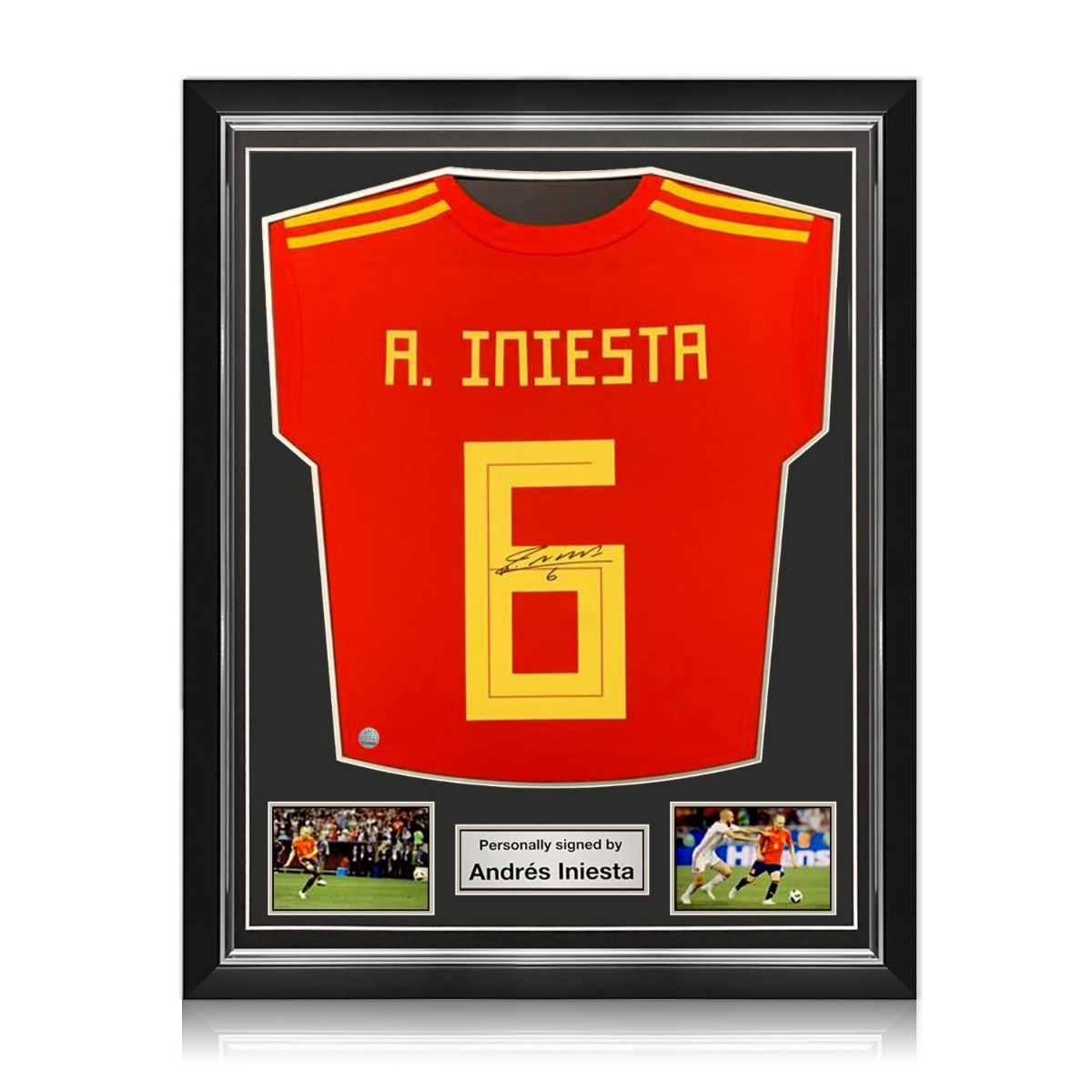 Iniesta signed best sale shirt