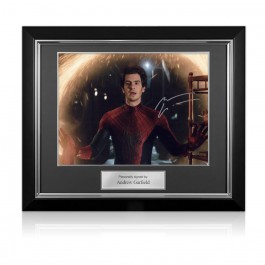 Andrew Garfield Signed Spider-Man: No Way Home Photo. Deluxe Frame