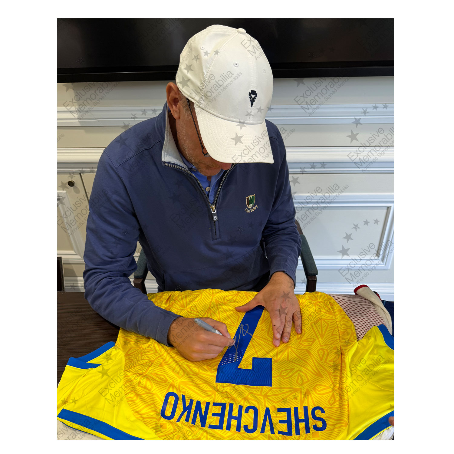 Andriy Shevchenko Signed Ukraine 2026-27 Football Shirt. Superior Frame