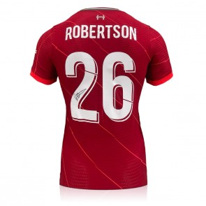 Andy Robertson Signed 2021-22 Liverpool Football Shirt