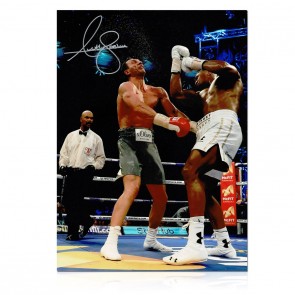 Anthony Joshua Signed Boxing Photo: Klitschko Uppercut