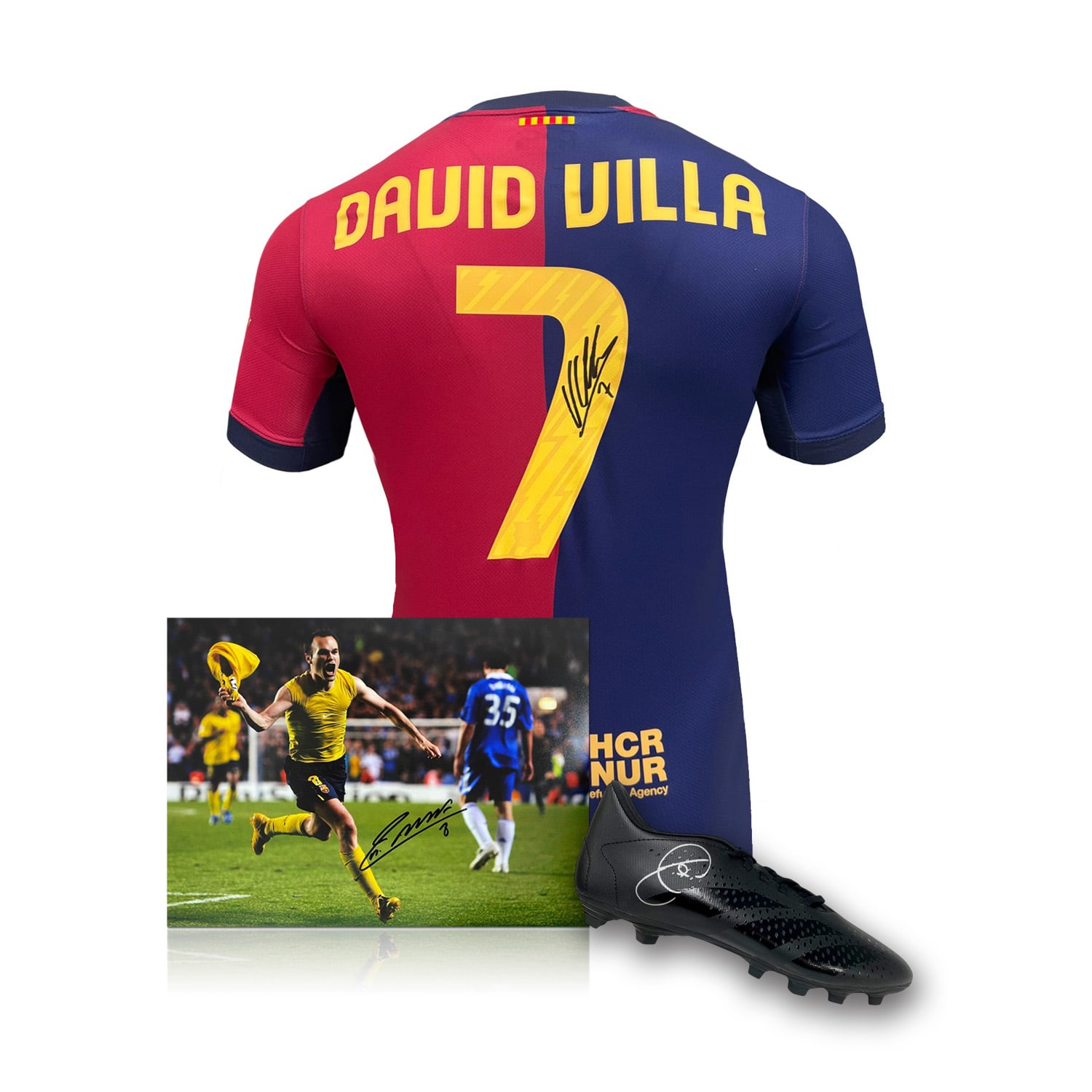 Barcelona Football Memorabilia Signed Bundle