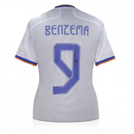 Karim Benzema Signed Real Madrid 2021-22 Football Shirt