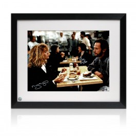 Billy Crystal And Meg Ryan Signed When Harry Met Sally Photo: Restaurant. Framed