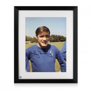 Bobby Tambling Signed Chelsea Football Photo: Chelsea Portrait. Framed