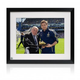 Bobby Tambling Signed Chelsea Photo: Lampard Presentation. Framed