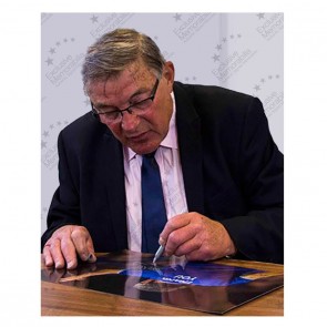  Bobby Tambling Signed Chelsea Photo: Thank You. Deluxe Frame
