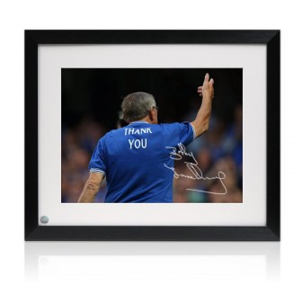  Bobby Tambling Signed Chelsea Photo: Thank You. Framed