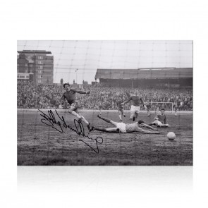Bobby Tambling Signed Chelsea Football Photo: Goal vs West Brom
