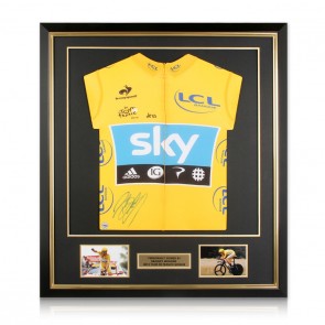Sir Bradley Wiggins signed 2012 yellow jersey