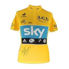 Bradley Wiggins Signed Tour De France 2012 Yellow Jersey 
