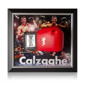 Joe Calzaghe Signed Boxing Glove Framed