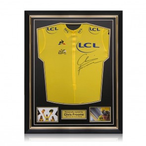 Chris Froome Signed Tour De France 2017 Yellow Jersey. Superior Frame