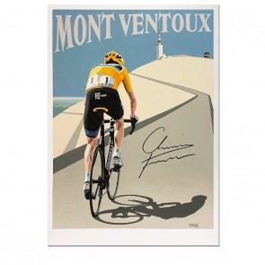 Chris Froome Signed Cycling Fine Art Print: Victory On Mont Ventoux