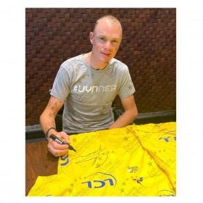Chris Froome Signed Tour De France 2017 Yellow Jersey. Luxury Frame