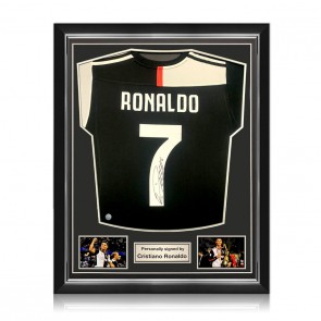 Cristiano Ronaldo Signed Juventus 2019-20 Football Shirt. Superior Frame