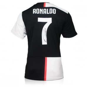 Cristiano Ronaldo Signed Juventus 2019-20 Football Shirt. Icon Frame