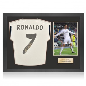 Cristiano Ronaldo Signed Real Madrid 2023-24 Football Shirt. Icon Frame