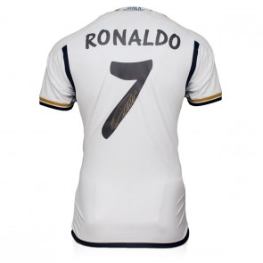 Cristiano Ronaldo Signed Real Madrid 2023-24 Football Shirt. Icon Frame