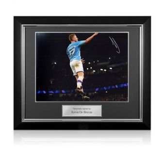 Kevin De Bruyne Signed Mounted Photo Display Manchester City FC