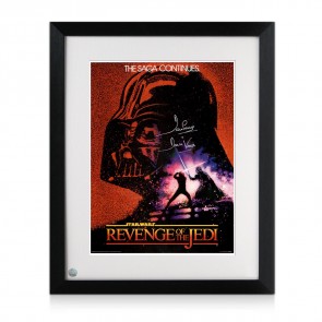 Framed Signed Revenge Of The Jedi Poster