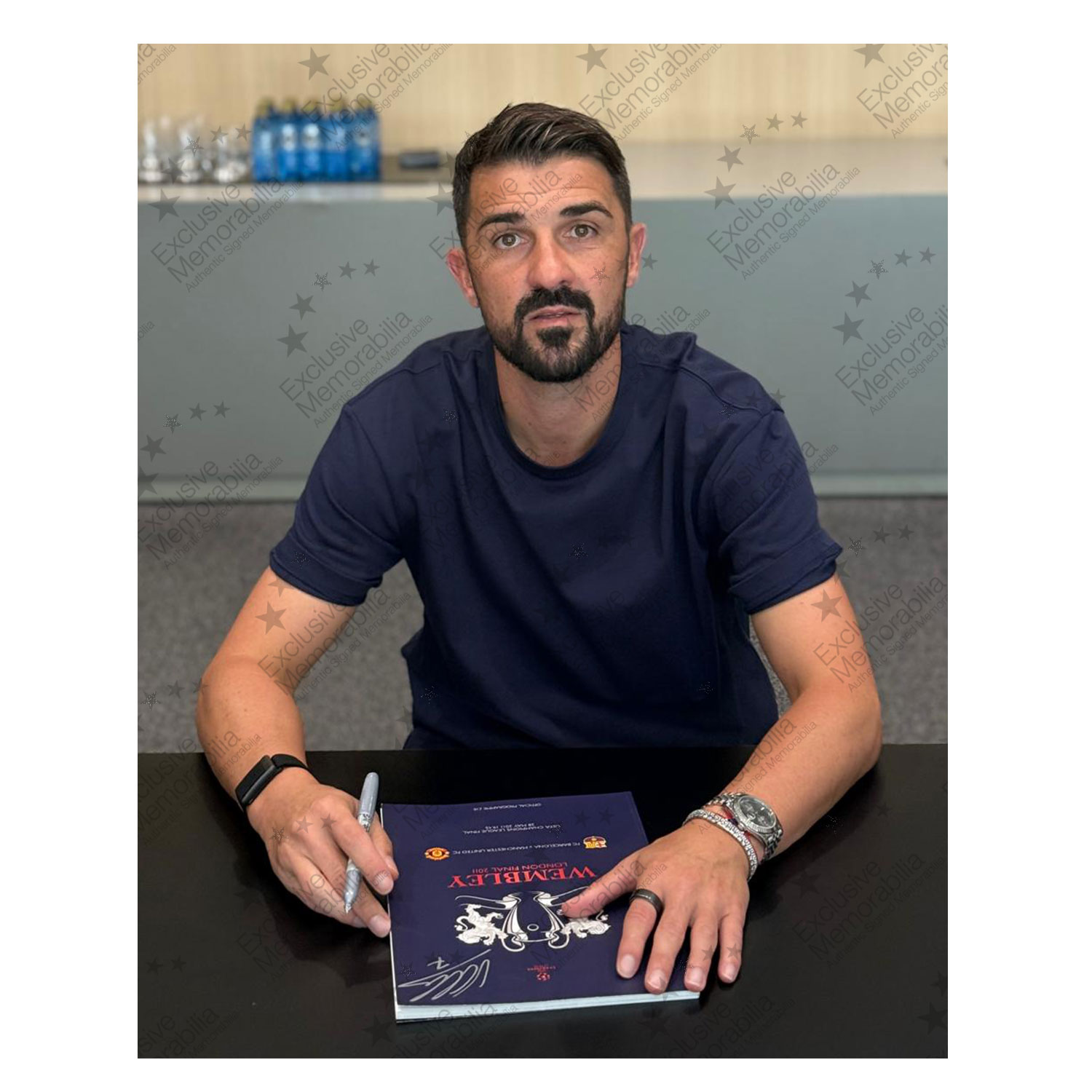 David Villa Signed Original 2011 Champions League Final Programme