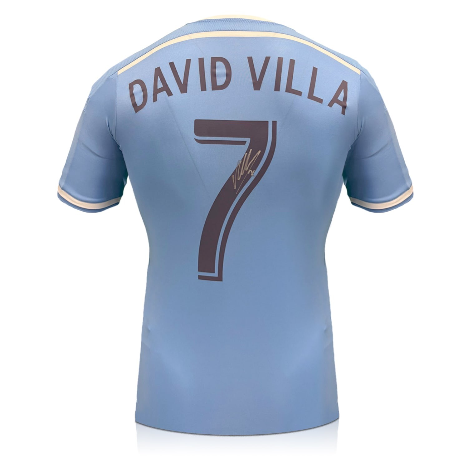David Villa Signed Original New York City FC 2015-16 Authentic Football Shirt