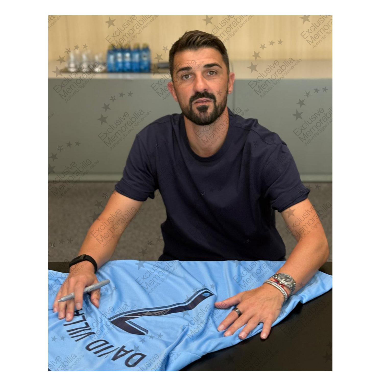 David Villa Signed Original New York City FC 2017-18 Football Shirt