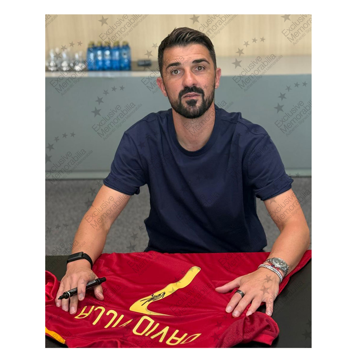 David Villa Signed Spain 2020 Football Shirt 
