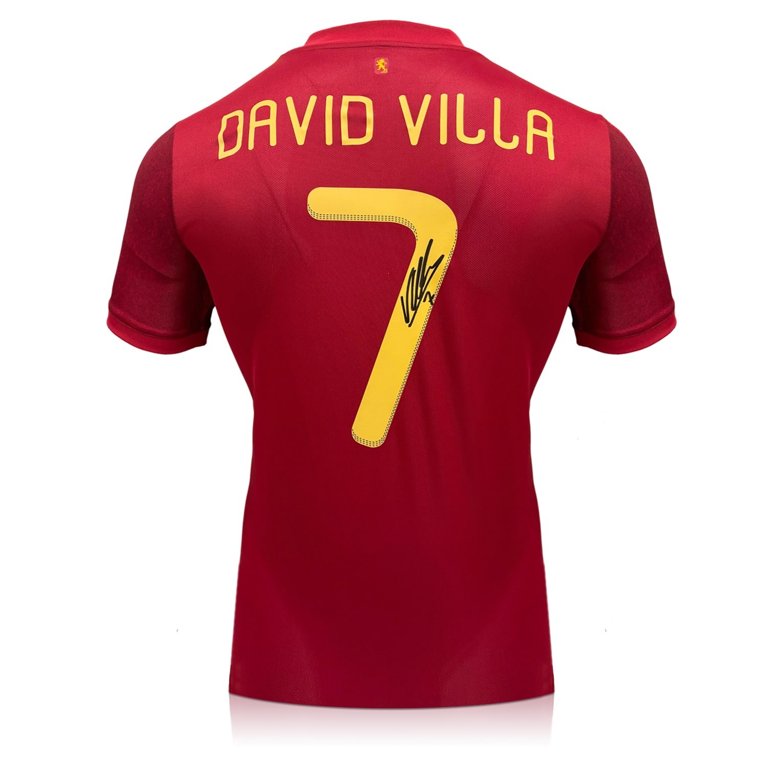 David Villa Signed Spain 2020 Football Shirt 