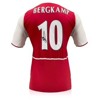 Dennis Bergkamp Signed Original 2002-04 Arsenal Football Shirt
