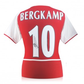 Dennis Bergkamp Signed Arsenal 2002-04 Football Shirt