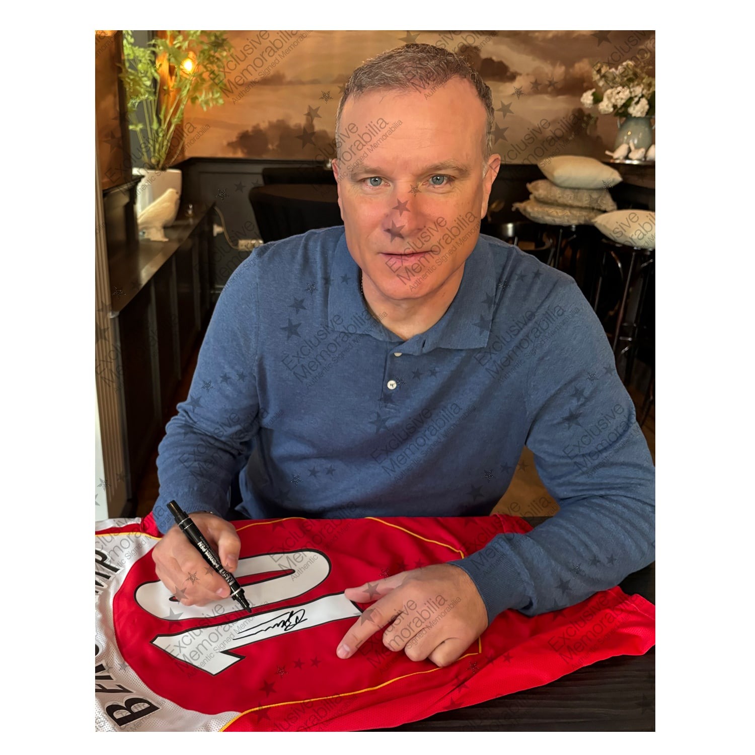 Dennis Bergkamp Signed Arsenal Original 2004-05 Football Shirt