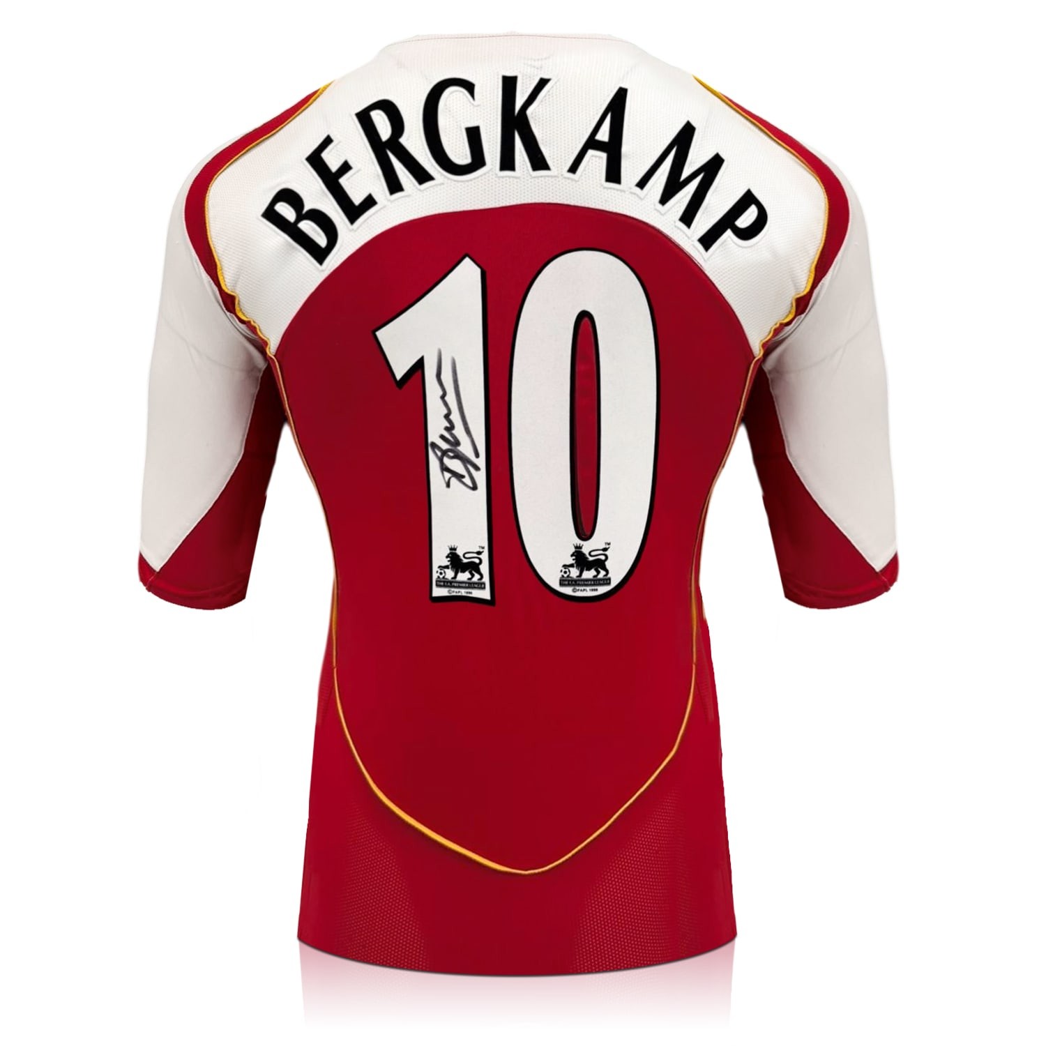 Dennis Bergkamp Signed Arsenal Original 2004-05 Football Shirt (Original print)