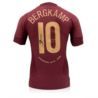 Dennis Bergkamp Signed Original 2005-06 Arsenal Football Shirt
