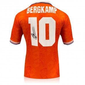 Dennis Bergkamp Signed Original Holland 1994 Home Football Shirt (Original Print)