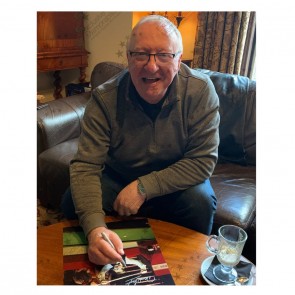Dennis Taylor Signed Snooker Photo. Deluxe frame